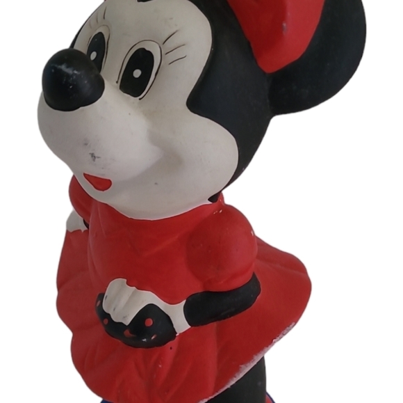 VINTAGE Disney Minnie Mouse Chalkware Plaster Piggy Coin Bank   Mexico  12" - Picture 7 of 16